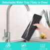 HASTHIP® Metal Sponge Holder for Kitchen Sink Countertop Auto-Draining Sink Organizer Caddy with Soap Tray Sinks Organizer Caddy No-Drill Sponge Holder