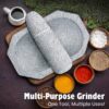 Mortar Pestle for Kitchen kalvam-5 kg Heavy, 10 inch Block Shape, 3 Cup Capacity - Kalvam/Khalbatta/Silbatta for Chutney