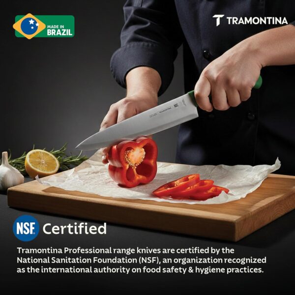 1778473895_TRAMONTINA-Professional-Chef-Knife-20-cm-Sub-Zero-Treated-Stainless-Steel-Blade-Antimicrobial-Polypropylene-Handle-Heavy-Duty-Meat-Cutting-Butcher-Knife-Green.jpg TRAMONTINA Professional Chef Knife 20 cm | Sub-Zero Treated Stainless Steel Blade | Antimicrobial Polypropylene Handle | Heavy-Duty Meat Cutting & Butcher Knife | Green
