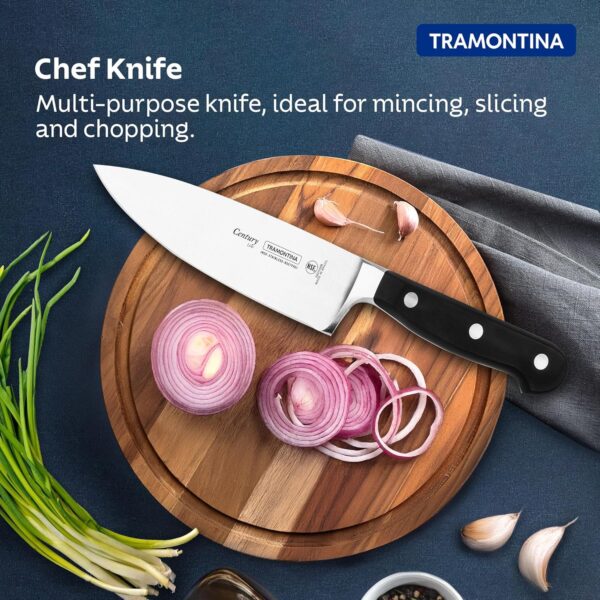 TRAMONTINA Century Stainless Steel Chef Knife/ 6" | Kitchen Knife | Chef's Knife | 25 Year Warranty* | NSF Certified