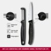 Victorinox Swiss Made Stainless Steel Swiss Classic Paring Knife Kitchen Knife 8 cm Straight Edge with I-Peeler Set (2 Pcs) Black | 6.7113.21