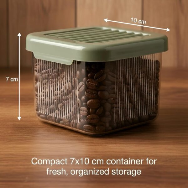 VOLTURI Air Tight Kitchen Storage and Containers for Pulses, Cereals, Grains, Dry Fruits, Pantry Organization, Kitchen Storage Box, Kitchen Accessories Items for Home, (500 ML, Pack of 6)