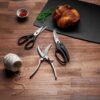 Victorinox Multipurpose Stainless Steel Kitchen Shears - Scissors for Cutting Herbs, Vegetables & Meat, Black, 20cm, Swiss Made