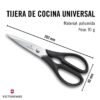 Victorinox Multipurpose Stainless Steel Kitchen Shears - Scissors for Cutting Herbs, Vegetables & Meat, Black, 20cm, Swiss Made