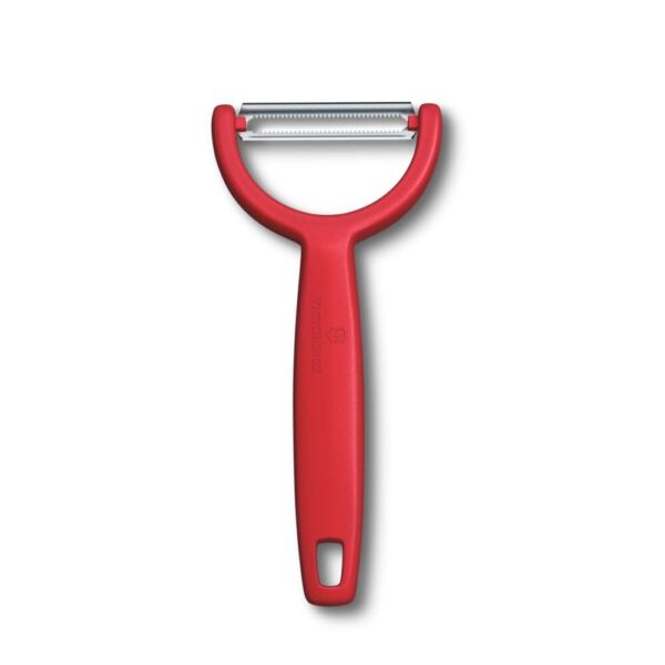 Victorinox Swiss Made Stainless Steel Swiss Classic Paring Knife Kitchen Knife 8 cm Straight Edge with Y-Peeler Set (2 Pcs) Red | 6.7111.22C1
