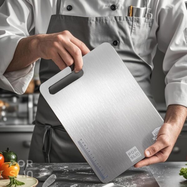 1778602159_Porslin-by-Philips-Stainless-Steel-Chopping-Board-Large-Chopping-Board-Steel-Vegetable-Cutting-Board-Steel-for-Kitchen-Use-SS-Chopper-Board-Metal-Cutter-Board-Large-36X31cm-Premium-Heavy-Duty.jpg Porslin by Philips Stainless Steel Chopping Board Large, Chopping Board Steel Vegetable Cutting Board Steel for Kitchen Use SS Chopper Board, Metal Cutter Board Large 36X31cm Premium Heavy Duty