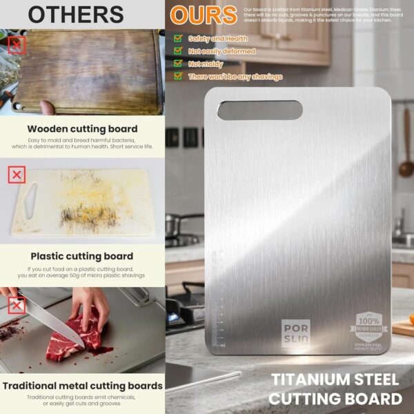 1778602163_Porslin-by-Philips-Stainless-Steel-Chopping-Board-Large-Chopping-Board-Steel-Vegetable-Cutting-Board-Steel-for-Kitchen-Use-SS-Chopper-Board-Metal-Cutter-Board-Large-36X31cm-Premium-Heavy-Duty.jpg Porslin by Philips Stainless Steel Chopping Board Large, Chopping Board Steel Vegetable Cutting Board Steel for Kitchen Use SS Chopper Board, Metal Cutter Board Large 36X31cm Premium Heavy Duty