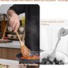 BrosMoon Big Wooden Spoon for Cooking, Large Wood Scoop Utensil, 18-inch Kitchen Serving Scoop for Big Pot, Long Handle Giant Spoon