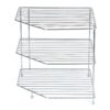 Stainless Steel Corner Rack/Storage Shelf/Dish Rack/Kitchen Storage Rack/Bowl Rack/Shelf for Plates Bowls & Cups/Kitchen Organizer (Size- 29.5X29.5X29.5 cm)
