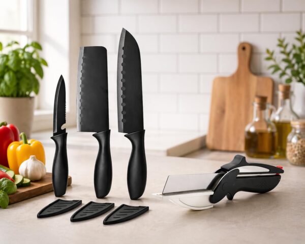 1778715904_High-Carbon-Stainless-Steel-Knife-Set-Multipurpose-Best-Kitchen-Knife-Tool-Cooking-Kitchen-Knives-Heavy-3-Knife-Clever-Cutter.jpg High Carbon Stainless Steel Knife Set Multipurpose | Best Kitchen Knife Tool Cooking Kitchen Knives (Heavy 3 Knife & Clever Cutter)