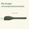 Ember Cookware Silicone Spatula Set of 3 – Stir, Flip & Scraper | Platinum Grade Food Safe | Heat Resistant Up to 230°C | Seamless Unibody Design | Green