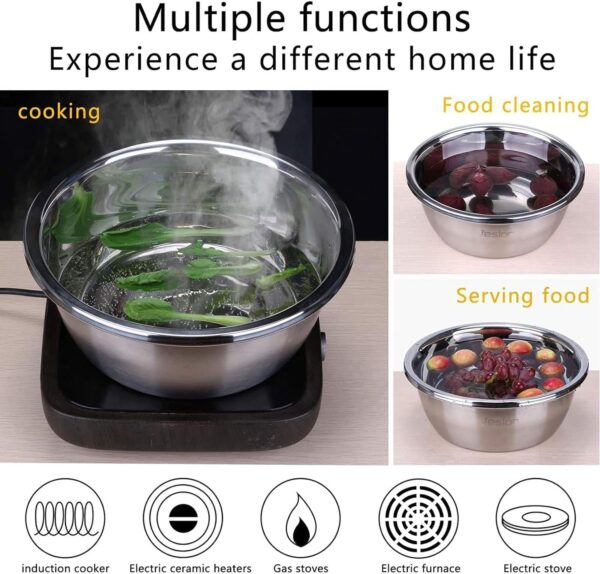 1778838999_KRESHU-3IN1-Stainless-Steel-Basin-Set-with-Colander-Grater-Lid-3-Piece-Multi-Function-Mixing-Bowl-for-Washing-Stainless-Steel-Basin-Set-26-26-10CM.jpg KRESHU 3IN1 Stainless Steel Basin Set with Colander Grater Lid 3-Piece Multi-Function Mixing Bowl for Washing, Stainless Steel Basin Set (26 * 26 * 10CM)