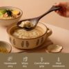 Mango Wood Ladle Spoon | Handcrafted Deep Wooden Ladle for Cooking Serving Curries Soups | Food Safe Heat Resistant Kitchen Utensil