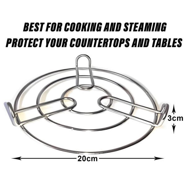1779217220_Kuber-Industries-Iron-Stand-Stainless-Steel-Trivet-Round-Steamer-Rack-for-Kitchen-Heat-Resistant-Hot-Plate-Dishes-Holder-Cooker-Donga-Stand-Silver.jpg Kuber Industries Iron Stand | Stainless Steel Trivet |Round Steamer Rack for Kitchen | Heat Resistant Hot Plate Dishes Holder | Cooker Donga Stand | Silver