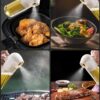 Oil Sprayer for Cooking, 250ml Glass Olive Oil Sprayer, Continuous Spray with Portion Control, Oil Dispenser Bottle for Kitchen, Air Fryer, Frying, Salad, BBQ(Cooking Sprayer)