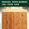 Farmical Large Wooden Chopping Board for Kitchen Bamboo Wood Cutting Boards with Juice Groove for Vegetables, Meat, Durable Wood Chopper Board for Slicing Serving (37x29cm)