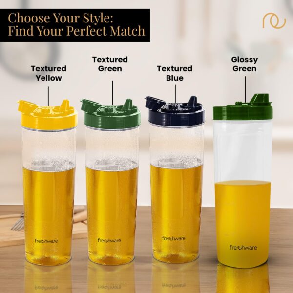 1779611598_Frenchware-Oil-Dispenser-Pack-of-2-1-Litre-Each-100-Food-Grade-BPA-Free-Plastic-Ideal-for-Storing-Pouring-Liquids-Cooking-Oils-Refined-Oils-Olive-Oil-Vinegar-Soy-Sauce-Blue.jpg Frenchware Oil Dispenser (Pack of 2, 1 Litre Each) 100% Food-Grade, BPA-Free Plastic, Ideal for Storing & Pouring Liquids, Cooking Oils, Refined Oils, Olive Oil, Vinegar, Soy Sauce (Blue)