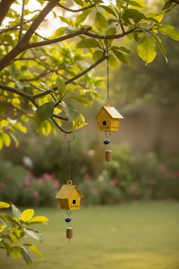 2-Pc-Hut-Wall-Hanging-Decor-Garden-Tree-Hanging-Bells-Decoration-Handpainted-Hanging-Ornaments-for-Home-Living-Room-Wind-Chime-Yellow.jpg 2 Pc Hut Wall Hanging Decor | Garden Tree Hanging Bells Decoration | Handpainted Hanging Ornaments for Home Living Room Wind Chime (Yellow)