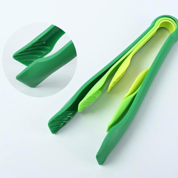 3-Piece-Multifunctional-Plastic-Food-Tongs-Kitchen-Bread-Non-Slip-Cooking-Clip-Clamp-BBQ-Salad-Tools-Grill-Utensils-6810-Inch-Green.jpg 3 Piece Multifunctional Plastic Food Tongs Kitchen Bread Non-Slip Cooking Clip Clamp BBQ Salad Tools Grill Utensils - 6/8/10 Inch (Green)