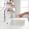 Adjustable Kitchen/Bathroom Faucet Sprayer Head - Water Saving Plastic Tap Aerator, Shower Regulator, & Sprinkle Nozzle - Standard Polished