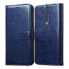 Amazon Brand- Solimo Flip Leather Mobile Cover (Soft, Flexible & Amazon Brand- Solimo Flip Leather Mobile Cover (Soft, Flexible & Kickstand Back case) Compatible for Nokia 5 (Blue)