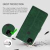 Amazon Brand - Solimo Flip Leather Mobile Cover (Soft, Flexible & Kickstand Back case) Compatible for Google Pixel 4A (Green)