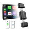 Ambrane 2 in 1 Wireless CarPlay & Android Auto Adapter | Convert Wired to Wire-Less CarPlay/Android-Auto | Plug & Play USB Dongle | Bluetooth 5.4 + Dual-Band Wi-Fi | Works with iPhone & Smartphone