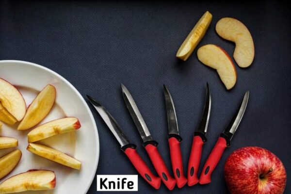 Blisz Women's 1st Choice Stainless Steel Knife Set of_5 (Red) Blisz Women's 1st Choice Stainless Steel Knife Set of_5 (Red)