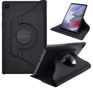 CEDO Samsung Tab A7 Lite (8.7 inch) Flip Cover | CEDO Samsung Tab A7 Lite (8.7 inch) Flip Cover | Leather Finish | 360 Degree Rotate Back Cover | Shockproof Back Cover Case for Samsung Galaxy Tab A7 Lite (8.7 inch) (2021) SM-T220 / T225 (Black)
