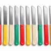 Colorful Kitchen Utility Knife Set, Stainless Steel Serrated Blades, Ergonomic Handles, Made in Germany, 12 Piece