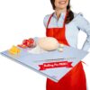 Countertop Stainless Steel Chopping Board 420×325 mm | Rust-Proof Metal Cutting Board for Kitchen| Durable Steel Vegetable Meat Fish Fruit Cutter Board | Hygienic Easy-Clean Food Prep Board