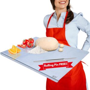 Countertop Stainless Steel Chopping Board 420×325 mm | Rust-Proof Metal Cutting Board for Kitchen| Durable Steel Vegetable Meat Fish Fruit Cutter Board | Hygienic Easy-Clean Food Prep Board