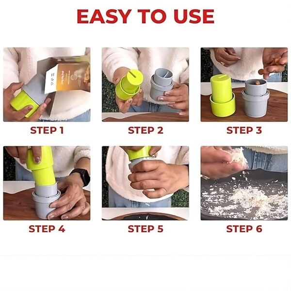 DUKAAN Dry Fruit and Nut Cutter Slicer, fine Cup Slicer Kitchen Gadget for Dry Fruit Chopper, Badam kaaju Walnut Pista Cutter Chopper Machine Hand Nuts Chopper for Kitchen Items for Gift Home Gadgets