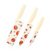 Decorative Kitchen Knife Set – 3-Piece Stainless Steel Blades with Non-Slip Grip Handles, Perfect for Chopping Vegetables, Fruits, Meat, Bread and Everyday Cooking Tasks