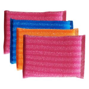 Ecommer 19 mm Non-Scratch Foam Kitchen Scrubber for Utensils, Dishes & Multipurpose Cleaning (Color May Vary) - Pack of 4
