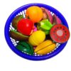 Educational Fruit Cutting Toy Set for Kids Colorful Pretend Play Kitchen Accessories with Toy Knife & Mini Basket Early Learning & Skill Development Toy for Toddlers and Children (Multi-Fruit Pack)