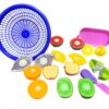 Educational Fruit Cutting Toy Set for Kids Colorful Pretend Play Kitchen Accessories with Toy Knife & Mini Basket Early Learning & Skill Development Toy for Toddlers and Children (Multi-Fruit Pack)
