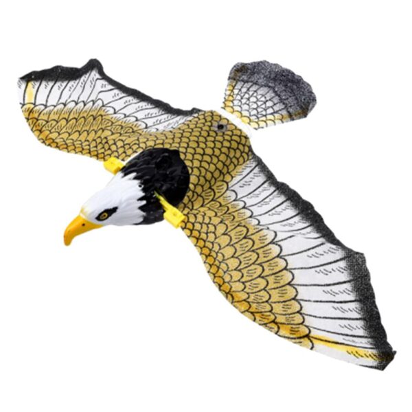 Electronic Flying Eagle Toy Simulation Bird Interactive Cat Toy with Electronic Flying Eagle Toy Simulation Bird Interactive Cat Toy with Flashing Lights and Music Automatic Hanging Flying Bird Animal Figure for Pets and Kids