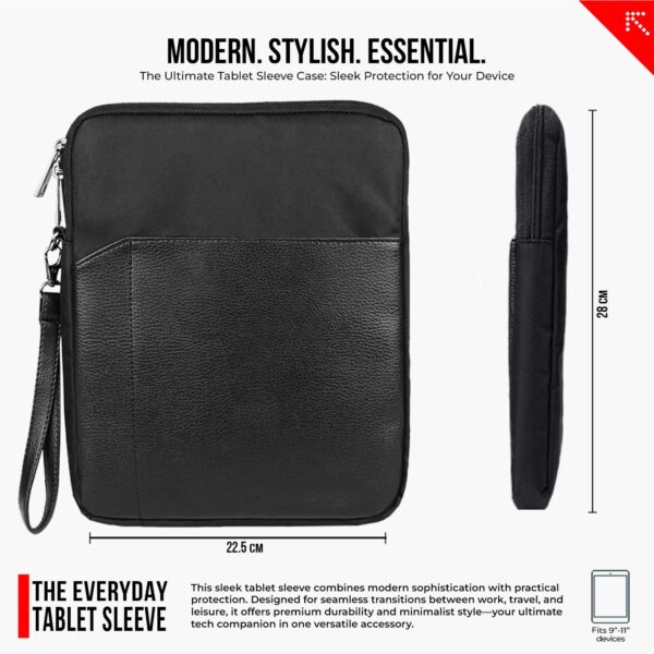 FATMUG Unisex Adult 11.5" Tablet Sleeve- All Brand Compatibility Tablet Pouch- Lightweight Premium Build - Black