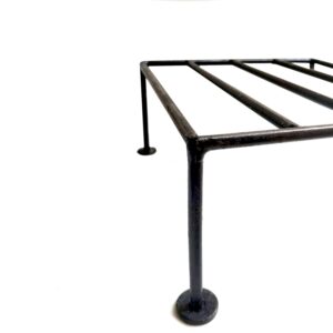 Flower Pot Stand - Outdoor Indoor Garden Iron Flower Pot/Plant Flower Pot Stand - Outdoor Indoor Garden Iron Flower Pot/Plant Stand Potted Plant Pot Holder – Balcony Display Planter Shelf Rack – 9 inches Pack of 1 – Black