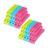 Gambit Premium Pouch Sealer, Reusable Airtight Clips for Keeping Food Fresh, Vacuum Sealer for Home & Kitchen, Snack Bag Sealing Clips Pack of 36 (Multicolor)
