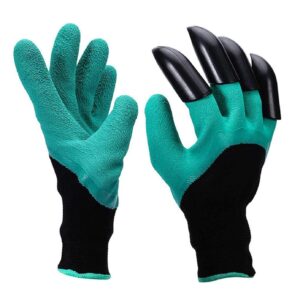Garden Gloves with Claws for Gardening, Pruning, Digging and Planting (1 Pairs)