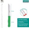 Godrej Cartini Kitchen Knife-Peeler Set of 3 | Handy Knife for Cutting Soft Fruits and Vegetables | Smart Peeler for Easy Peeling | For Home Kitchen | Stainless Steel Ground Blade | 1 Yr Warranty