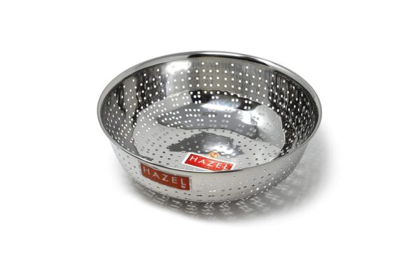 HAZEL Stainless Steel Multipurpose Food & Vegetable Strainer, 23 cm Diameter, 1 Pc