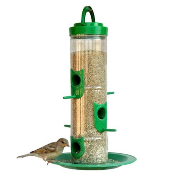 Hanging Food Feeder for Balcony, Large Bird Feeder for Outdoor Hanging Food Feeder for Balcony, Large Bird Feeder for Outdoor & Garden | 900 Capacity I Premium Hard Plastic Weatherproof (Pack of 1 Pcs)
