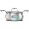 Hawkins 2 Litre Triply Stainless Steel Pro Handi | Induction Hawkins 2 Litre Triply Stainless Steel Pro Handi | Induction & Gas Compatible | No Burning | Even Heating | with Stainless Steel Lid | Silver (PSH20S)