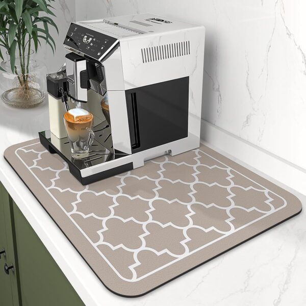 HomeCloud-Dish-Drying-Mat-for-Kitchen-Counter-Hide-Stain-Super-Absorbent-Non-Slip-Heat-Resistant-Great-for-Dishes-Rack-Pad-Kitchen-Counter-Coffee-Maker-Coffee-Bar-Items-40x50cm-Beige.jpg HomeCloud Dish Drying Mat for Kitchen Counter Hide Stain Super Absorbent, Non-Slip, Heat-Resistant, Great for Dishes, Rack Pad, Kitchen Counter, Coffee Maker, Coffee Bar Items (40x50cm, Beige)