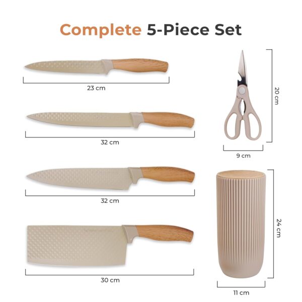 HomeEssentials-6-Piece-Knife-Set-with-Block-Razor-Sharp-German-Engineered-Knife-Set-Lightweight-and-Strong-Chef-Kitchen-Veg-Bread-Tomato-Knife-Dishwasher-Safe.jpg HomeEssentials 6 Piece Knife Set with Block | Razor-Sharp | German Engineered Knife Set | Lightweight and Strong | Chef, Kitchen, Veg, Bread, Tomato Knife | Dishwasher Safe