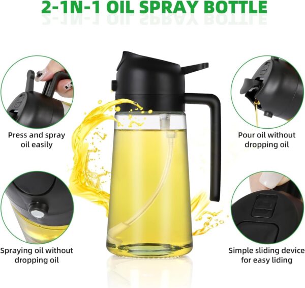Kettlekane-500ml-2-in-1-Olive-Oil-Sprayer-and-Oil-Dispenser-Bottle-for-Kitchen-Glass-Oil-Bottle-with-Premium-Nozzle-Oil-Sprayer-for-Air-Fryer-SaladBBQRoasting-Multi-Color-Pack-of-1.jpg Kettlekane 500ml 2 in 1 Olive Oil Sprayer and Oil Dispenser Bottle for Kitchen, Glass Oil Bottle with Premium Nozzle, Oil Sprayer for Air Fryer, Salad,BBQ,Roasting (Multi Color) (Pack of 1)