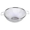 Kuber Industries Pack of 2 Fruit Basket | Stainless Steel Vegetables Strainer | Multipurpose Fruit Basket | Colander Basket for Pasta-Noodles-Grains |12 Inch | Silver